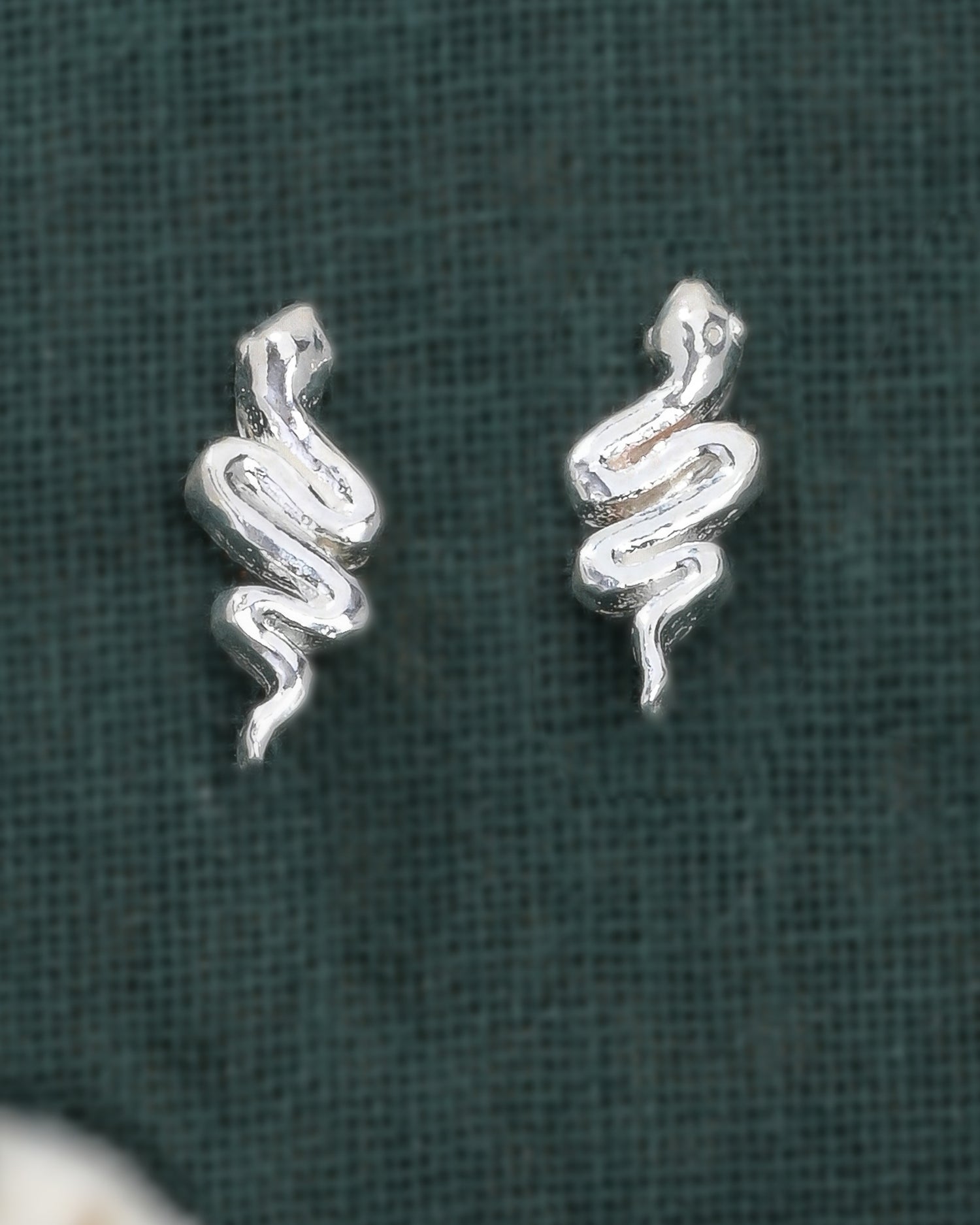 Sassy Snake Silver Studs