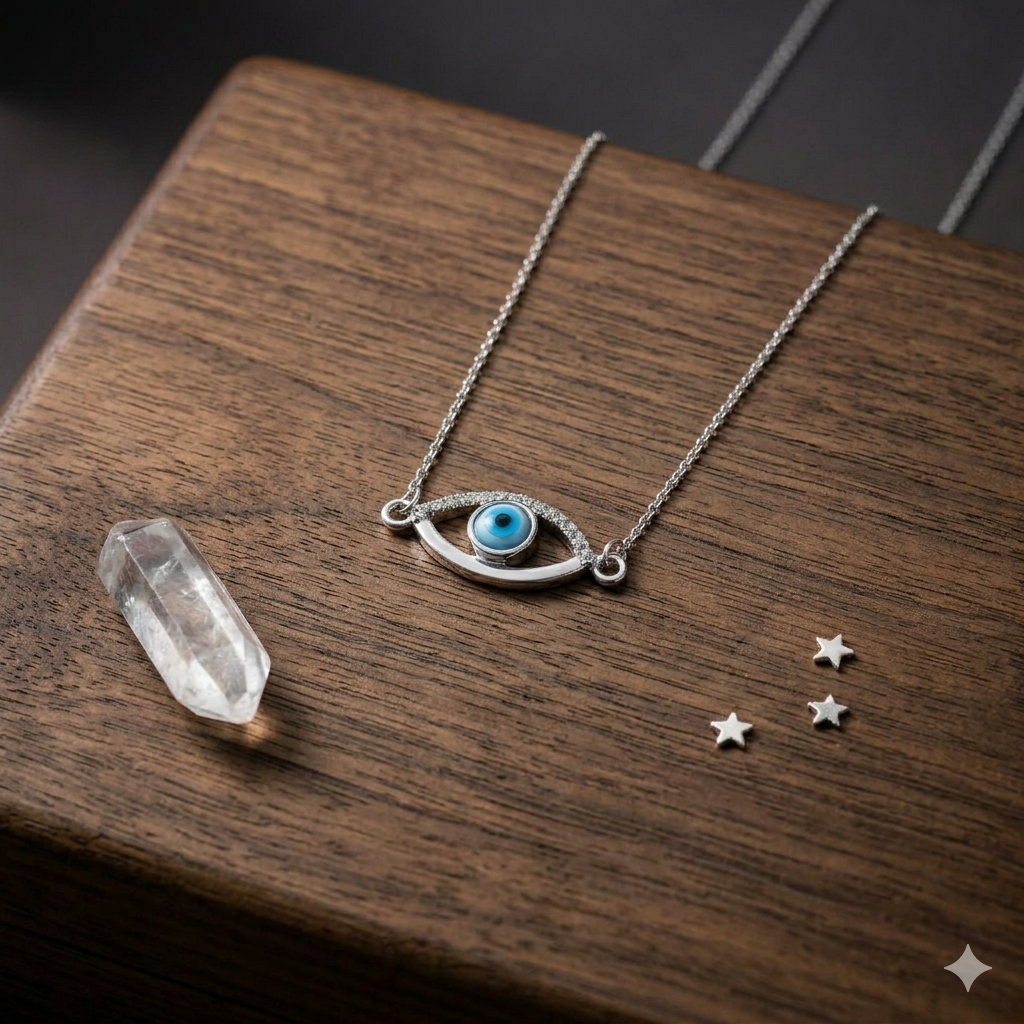 Evil Eye Silver Pendant