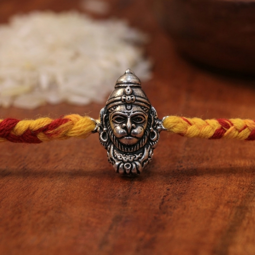 Hanuman Silver Rakhi