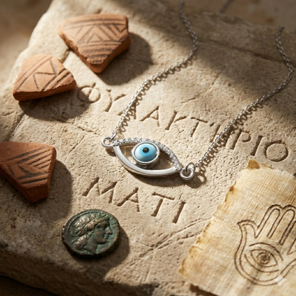 Evil Eye Silver Pendant