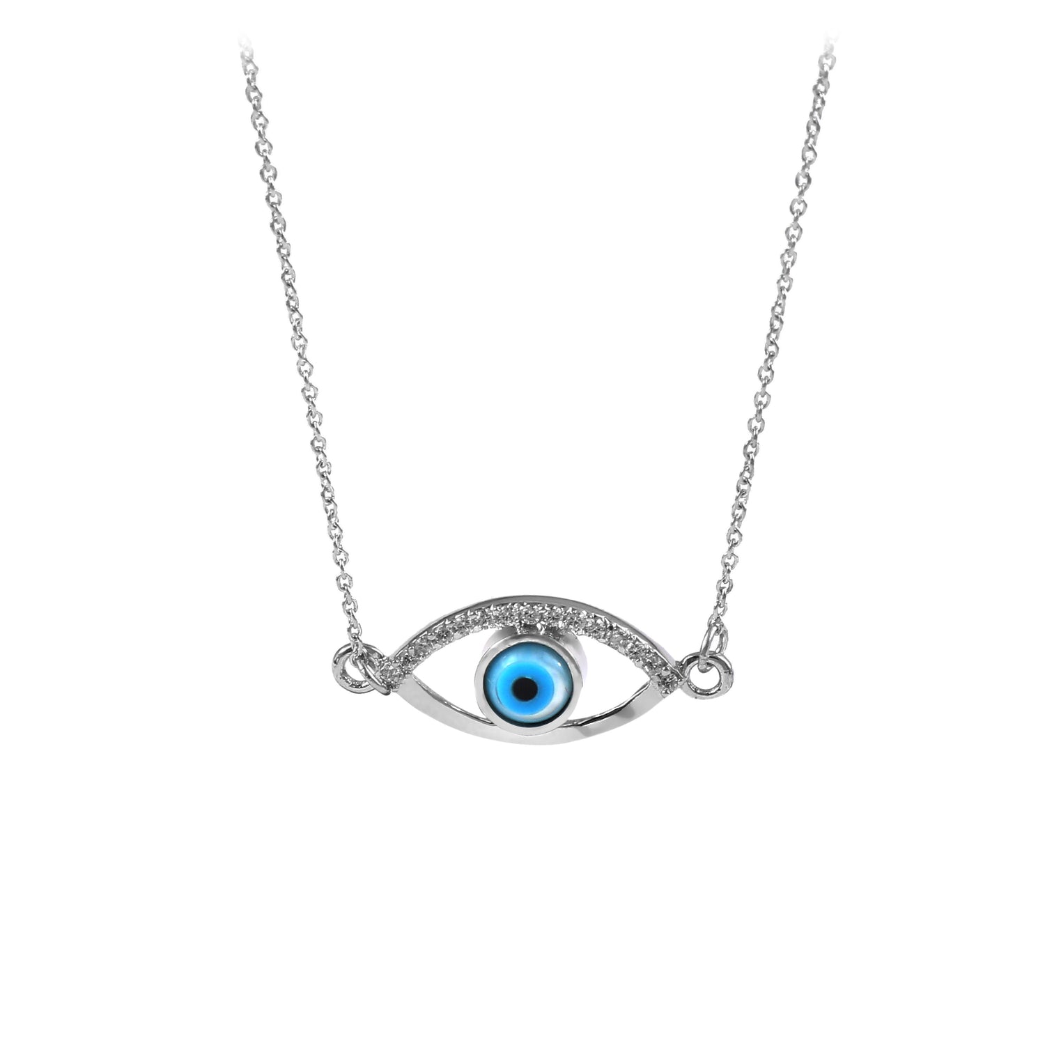 Evil Eye Silver Pendant