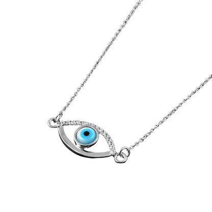 Evil Eye Silver Pendant