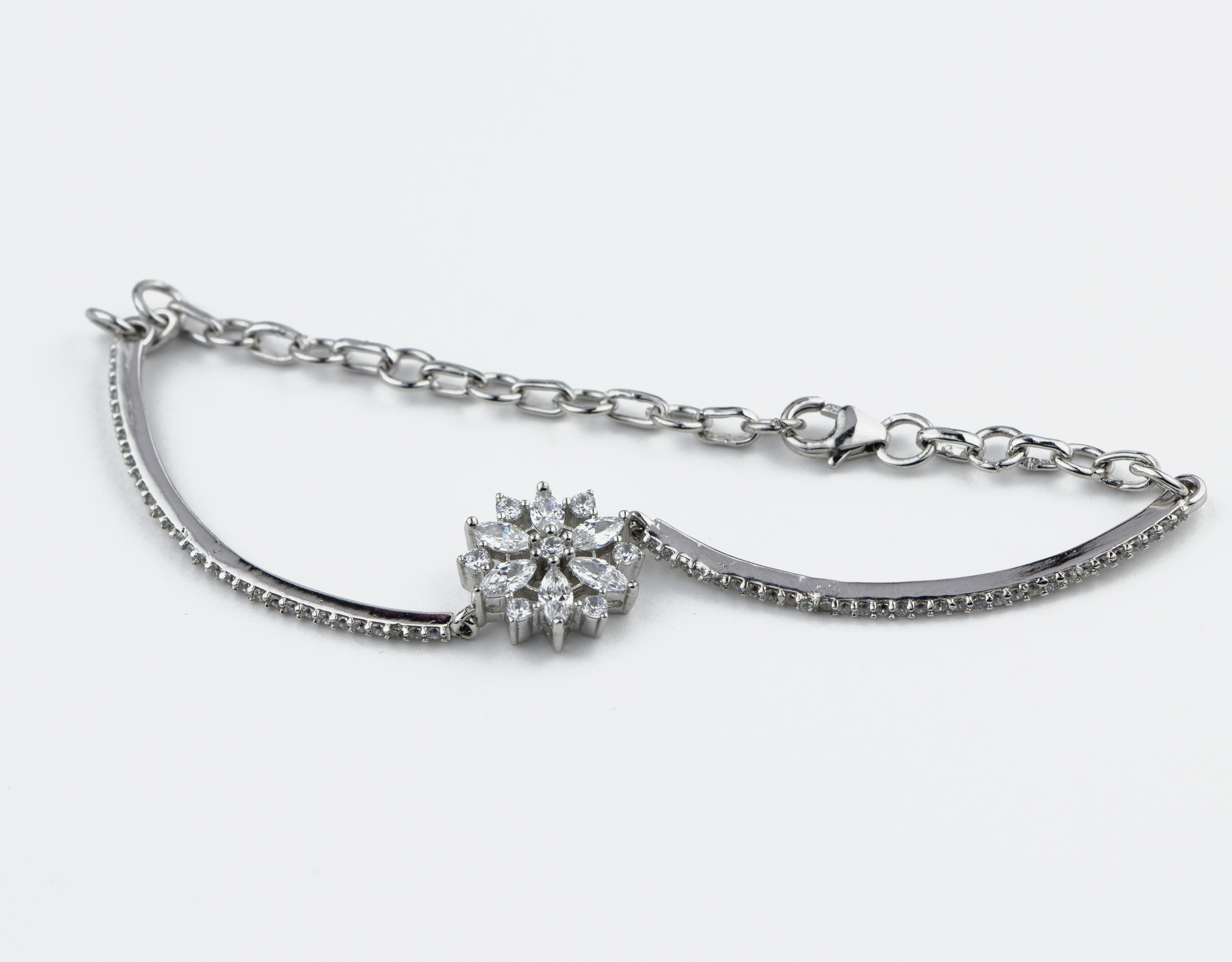 Silver Lily Bracelet