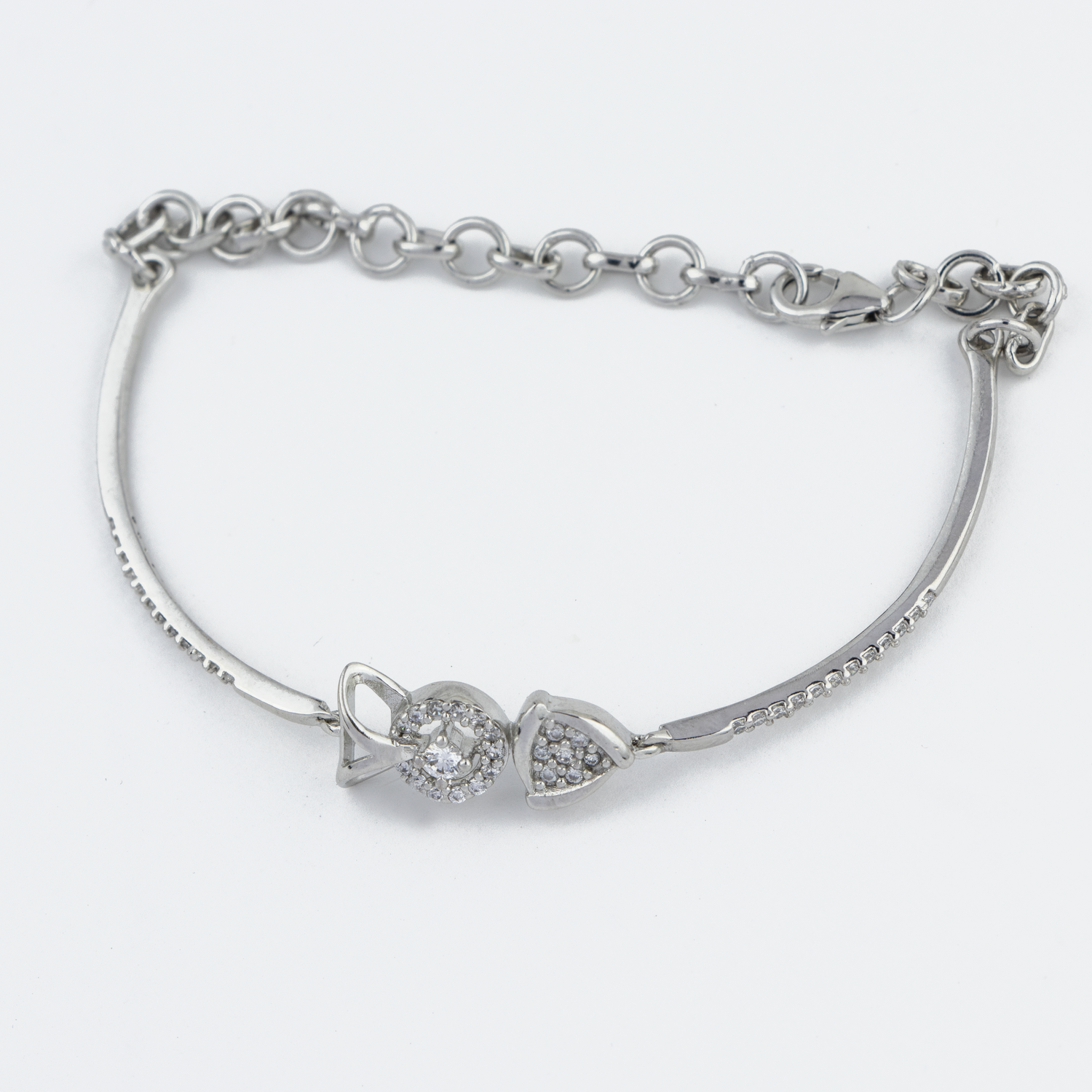 Silver Ripple Fish Bracelet