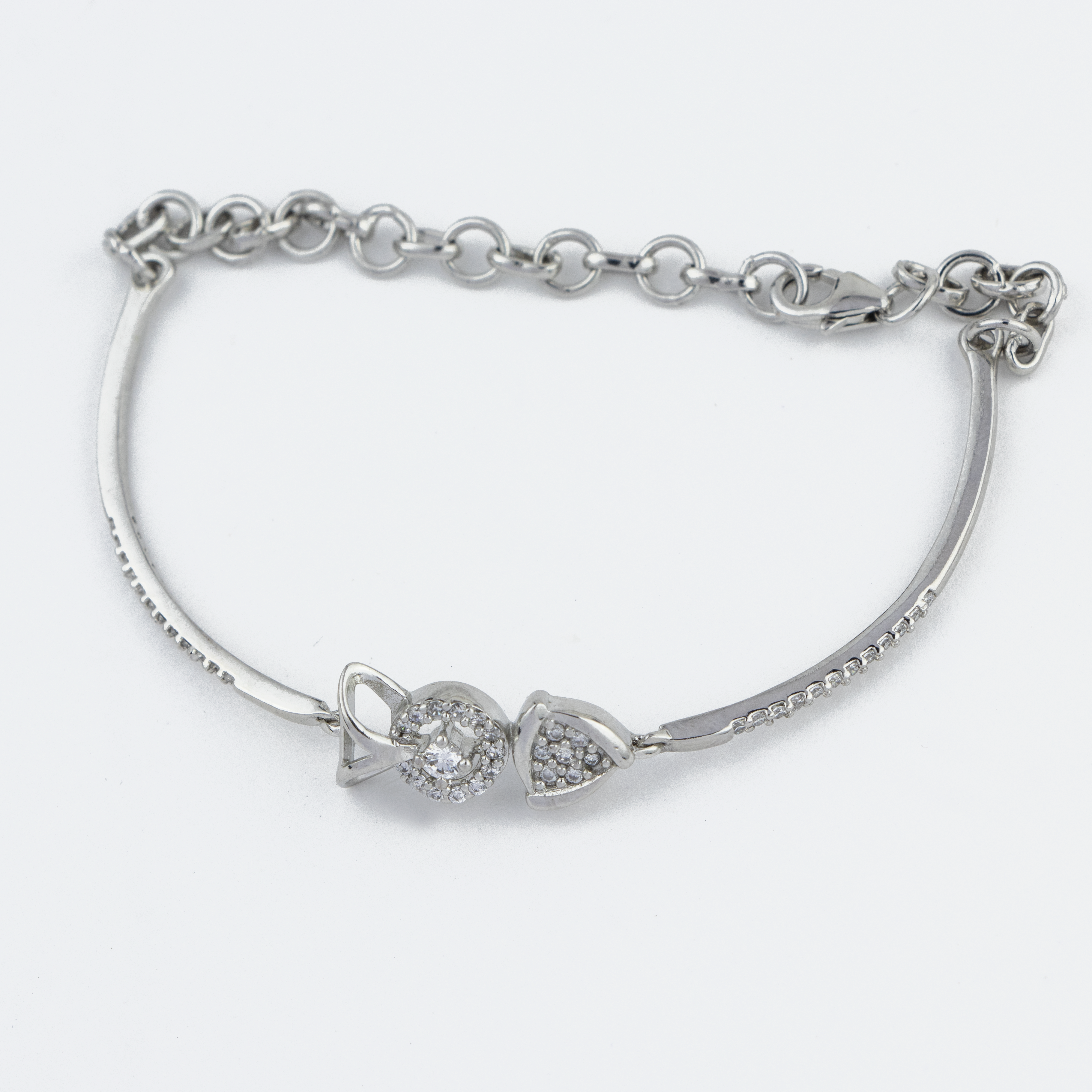 Silver Ripple Fish Bracelet