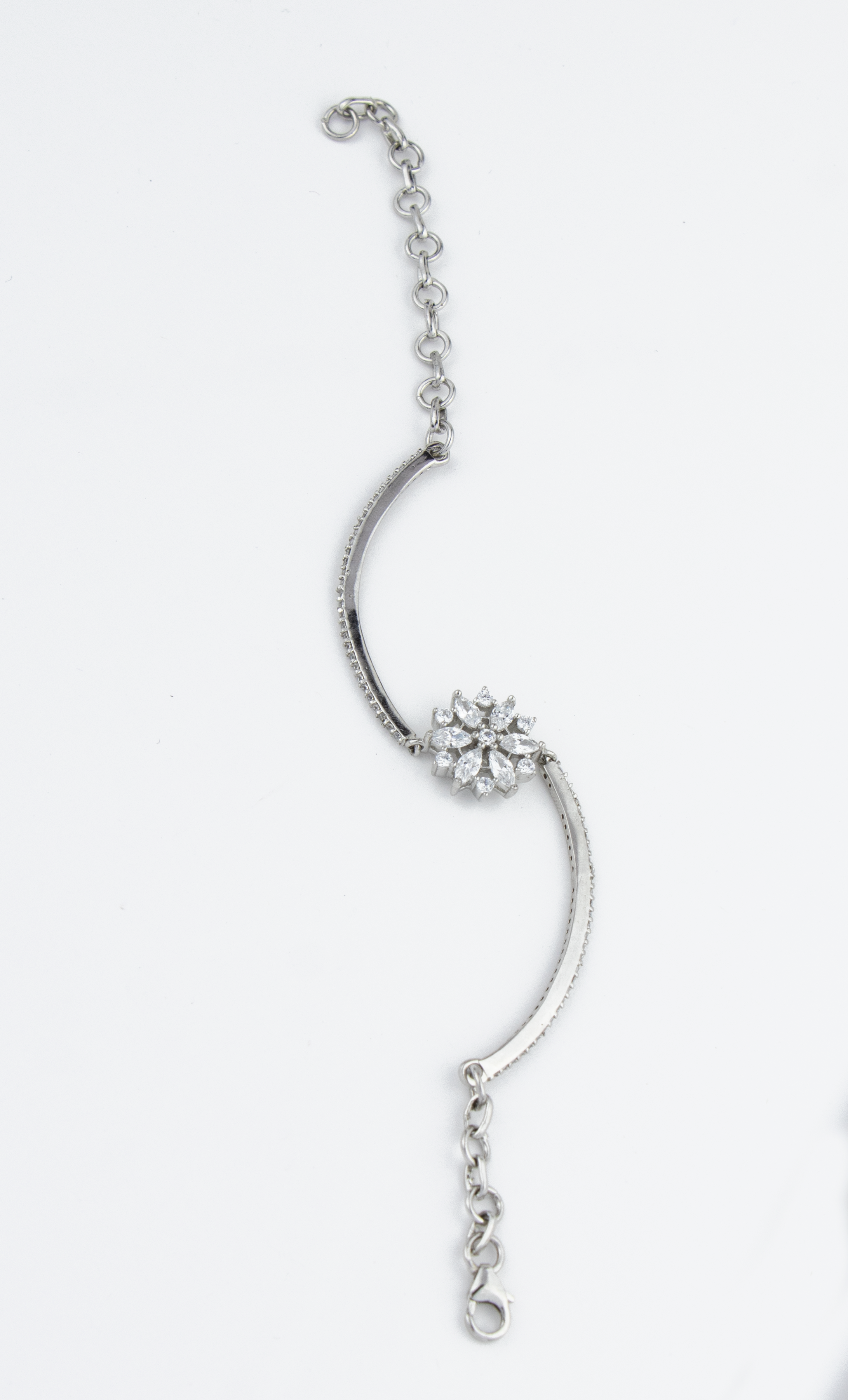 Silver Lily Bracelet