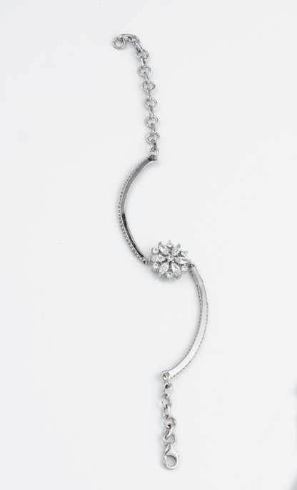 Silver Lily Bracelet