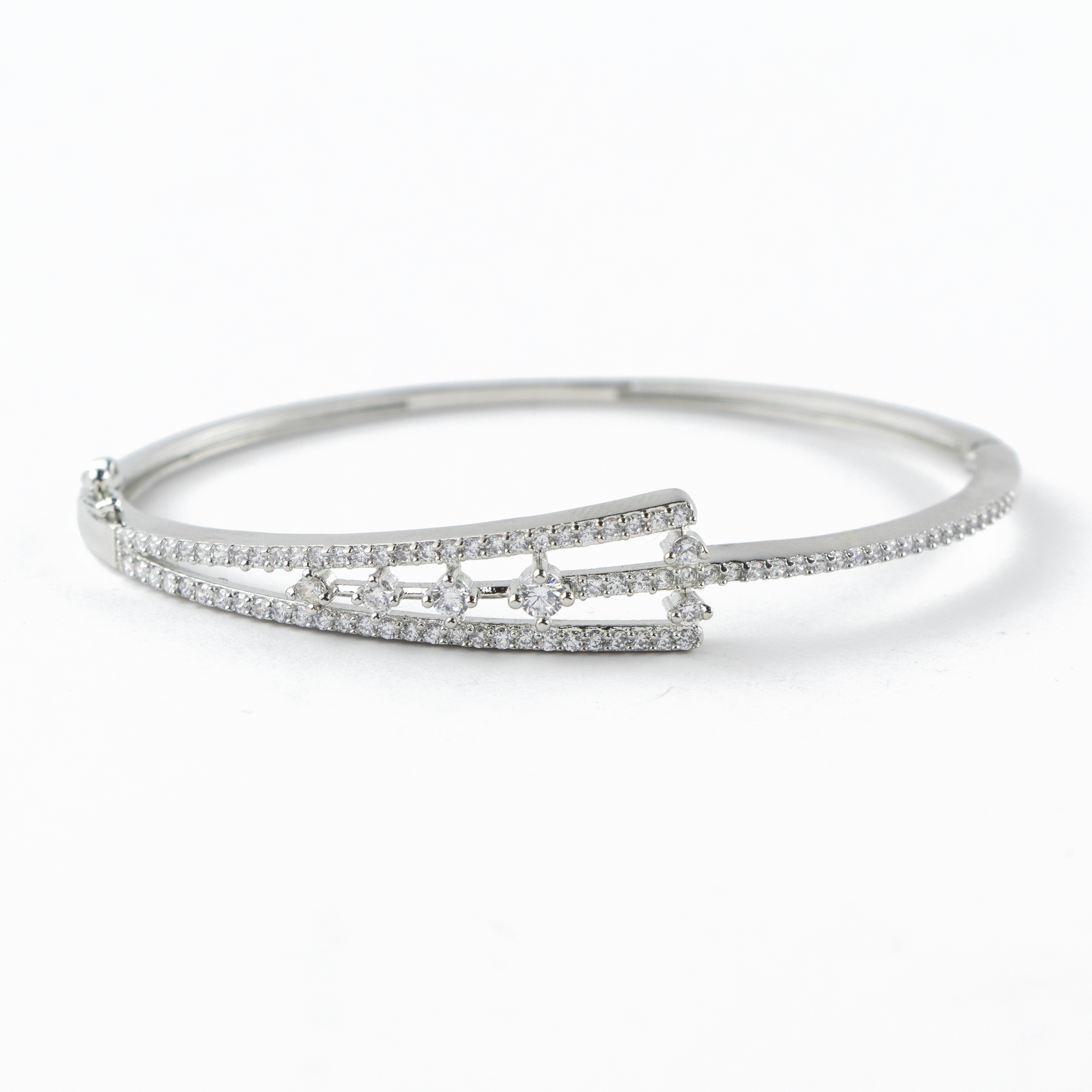 Modern Art Silver Bracelet