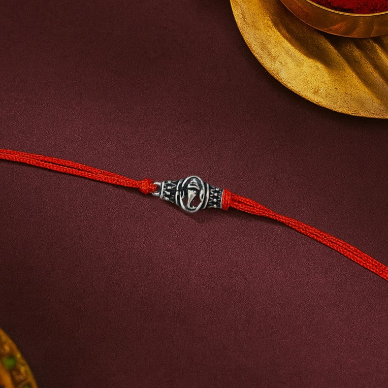 Silver Shree Ganesha Rakhi
