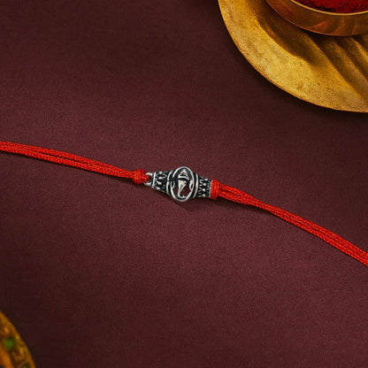 Silver Shree Ganesha Rakhi