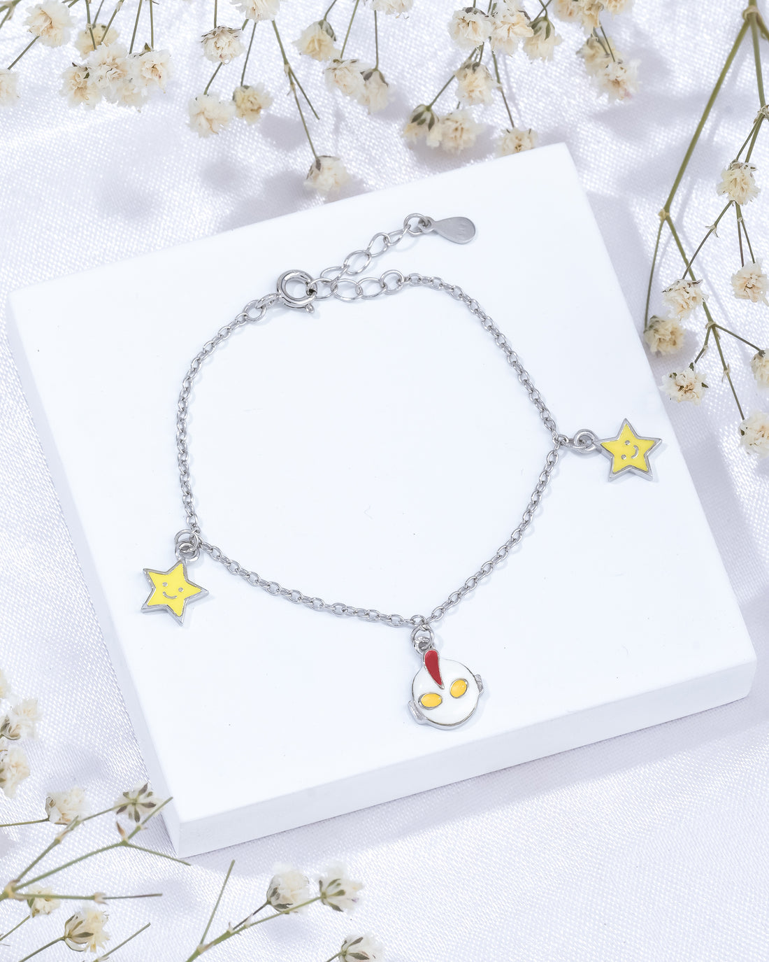 Superhero Kids Charm Silver Bracelet