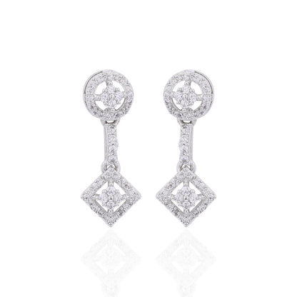 Geo Charm Silver Necklace Set