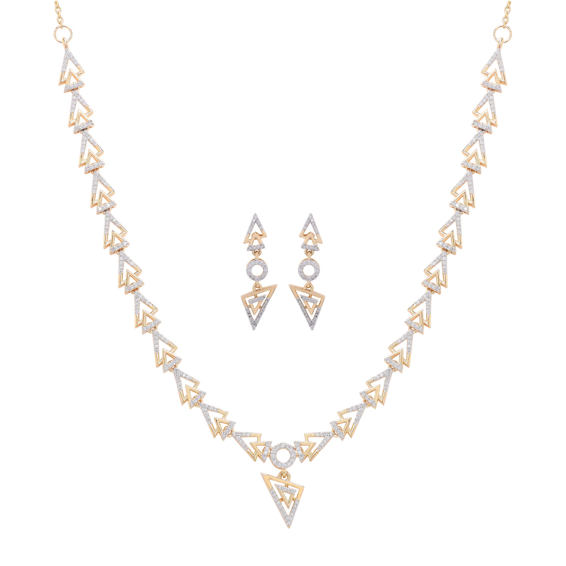 Aurora Silver Necklace Set