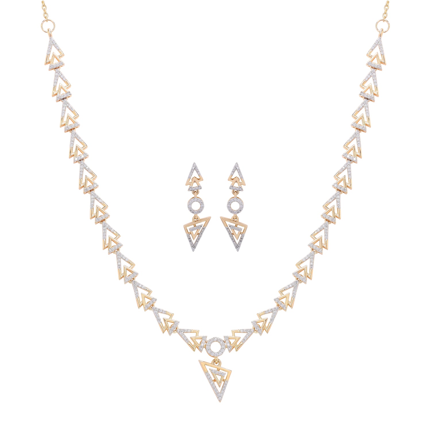 Aurora Silver Necklace Set