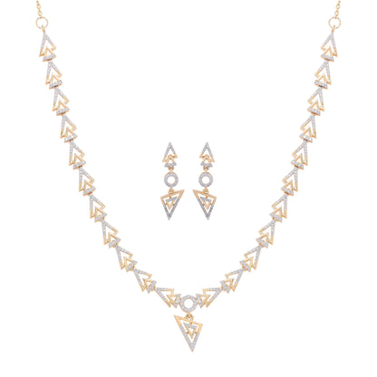 Aurora Silver Necklace Set