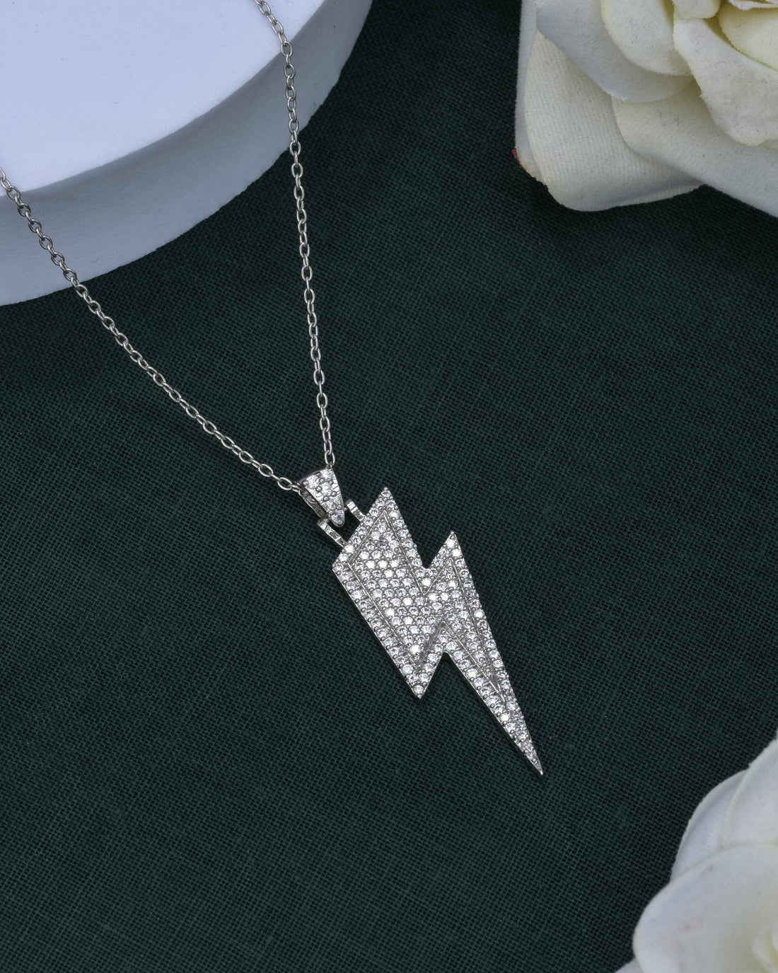 Thunderbolt Silver Pendant