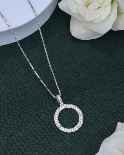 Circle of Light Silver Pendant