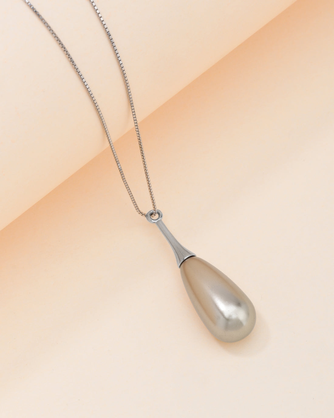 Golden Drop Silver Pendant