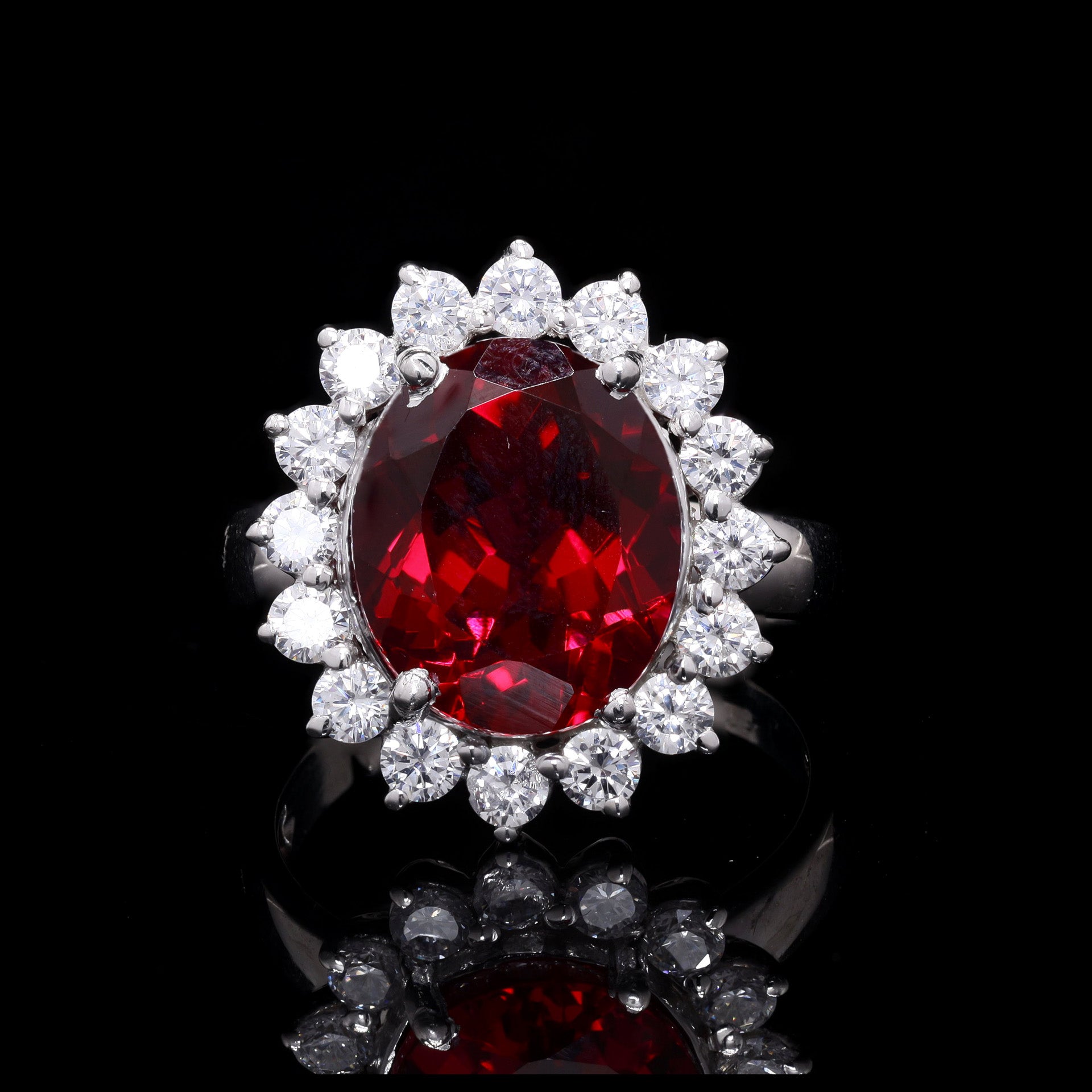 Ruby Radiance Silver Ring