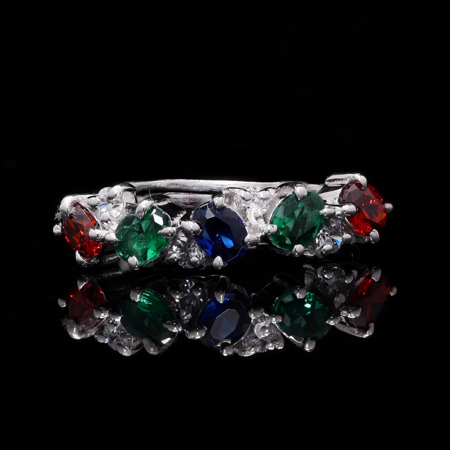 Rainbow Silver Ring