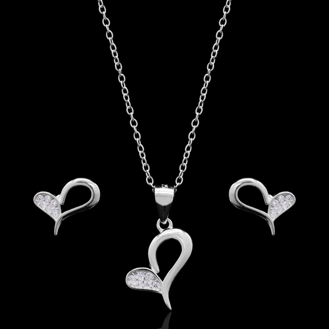 Endless Love Silver Pendant Set